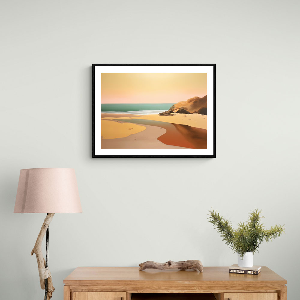 Beach Landscape In Saville Style Beach Landscape In Saville Style