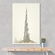 Burj Khalifa Pencil Sketch Artwork