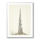 Burj Khalifa Pencil Sketch Artwork