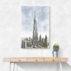 Burj Khalifa Colour Pencil Sketch Artwork