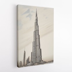 Burj Khalifa Pencil Sketch Artwork
