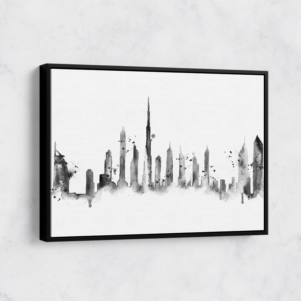 Dubai Skyline Black & White