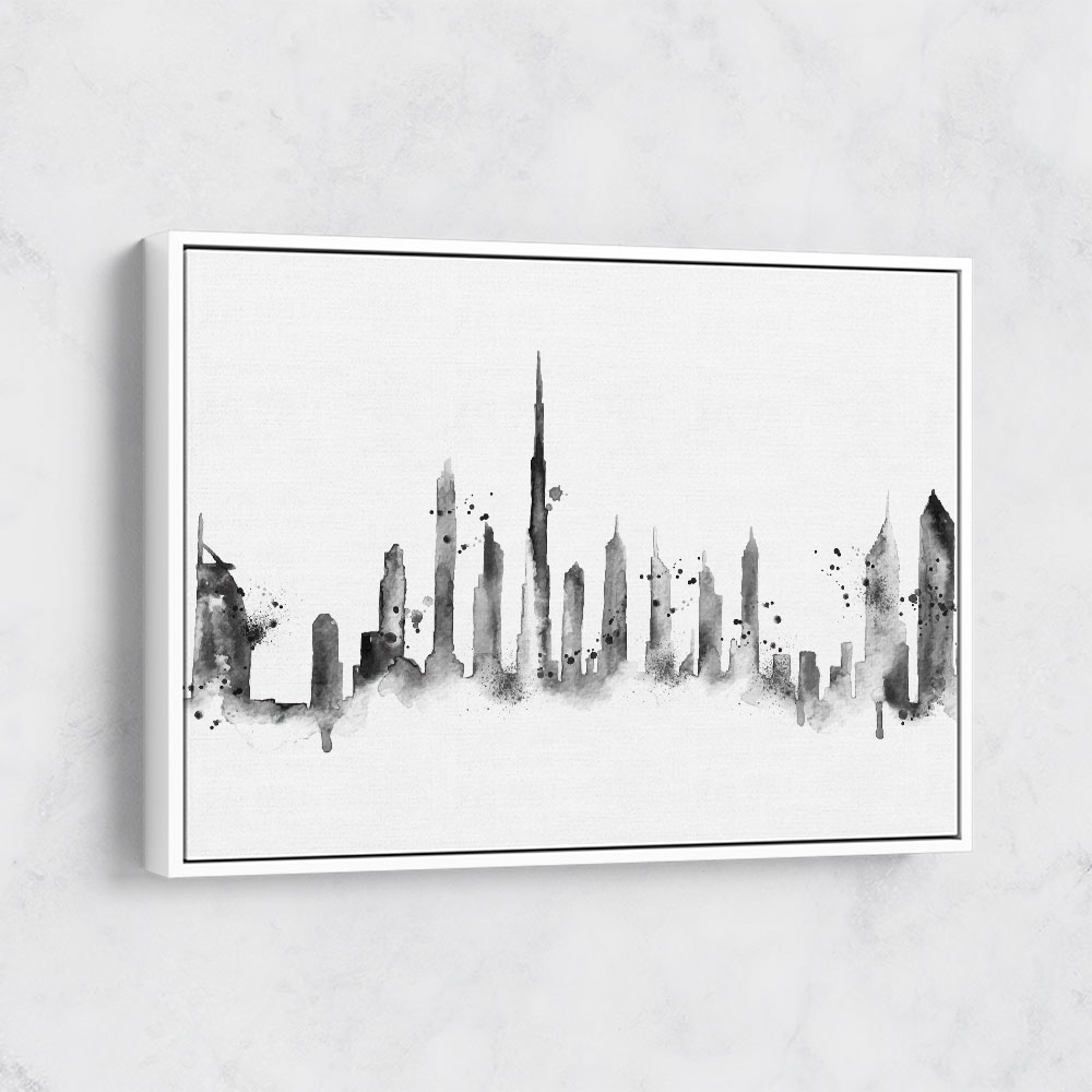 Dubai Skyline Black & White