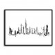 Dubai Skyline Black & White