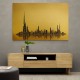 Dubai Skyline Golden Abstract