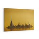 Dubai Skyline Golden Abstract