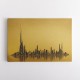 Dubai Skyline Golden Abstract