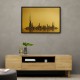 Dubai Skyline Golden Abstract