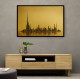 Dubai Skyline Golden Abstract