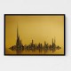 Dubai Skyline Golden Abstract