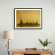 Dubai Skyline Golden Abstract