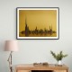 Dubai Skyline Golden Abstract