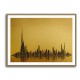 Dubai Skyline Golden Abstract