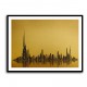 Dubai Skyline Golden Abstract