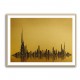 Dubai Skyline Golden Abstract