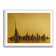 Dubai Skyline Golden Abstract