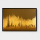 Dubai Skyline Golden Abstract II