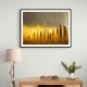 Dubai Skyline Golden Rain Abstract