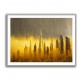 Dubai Skyline Golden Rain Abstract