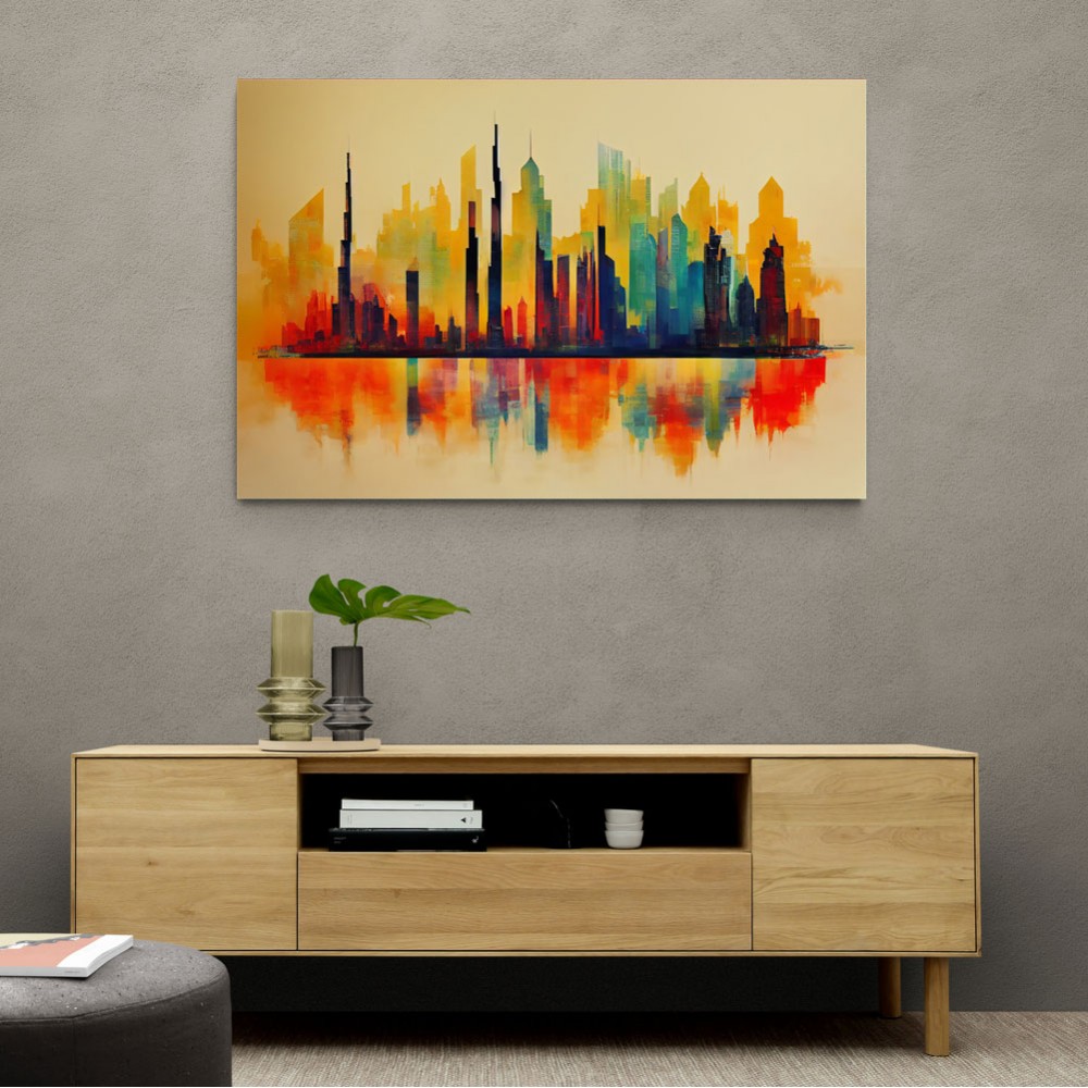 Dubai Skyline Abstract