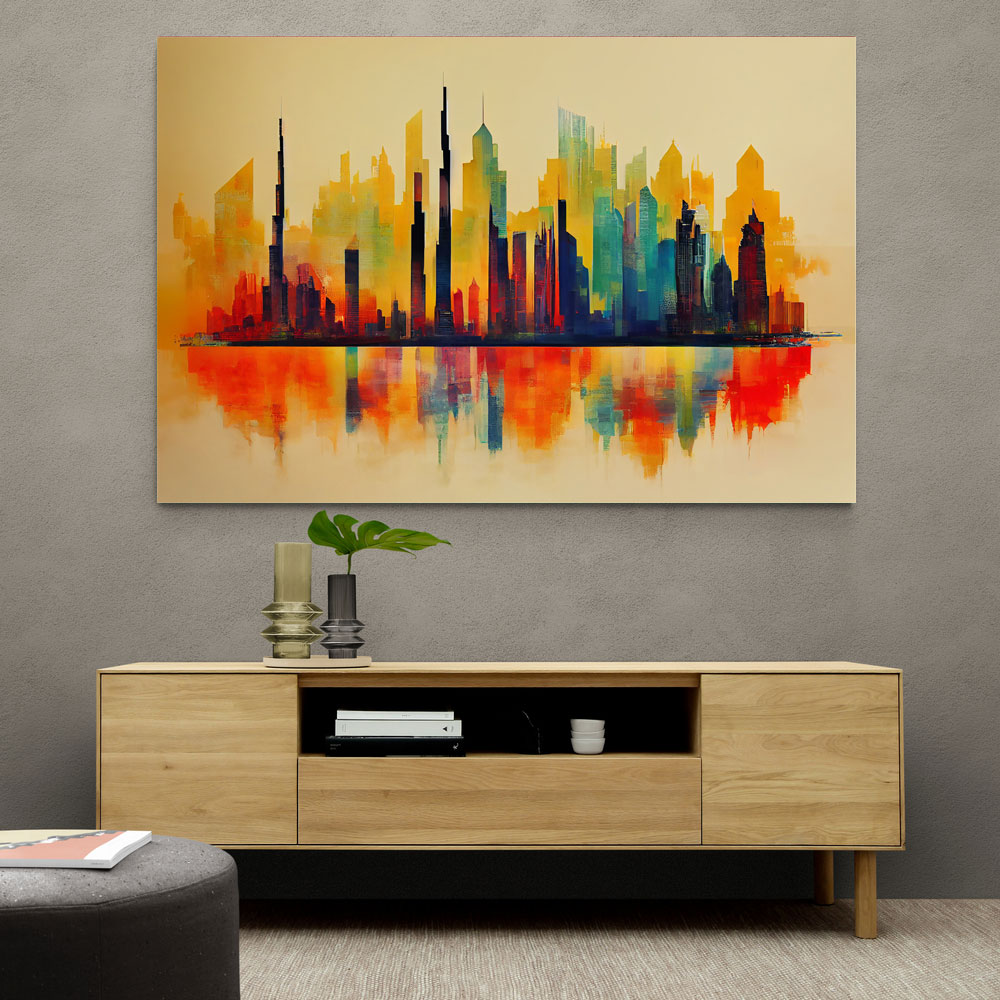 Dubai Skyline Abstract