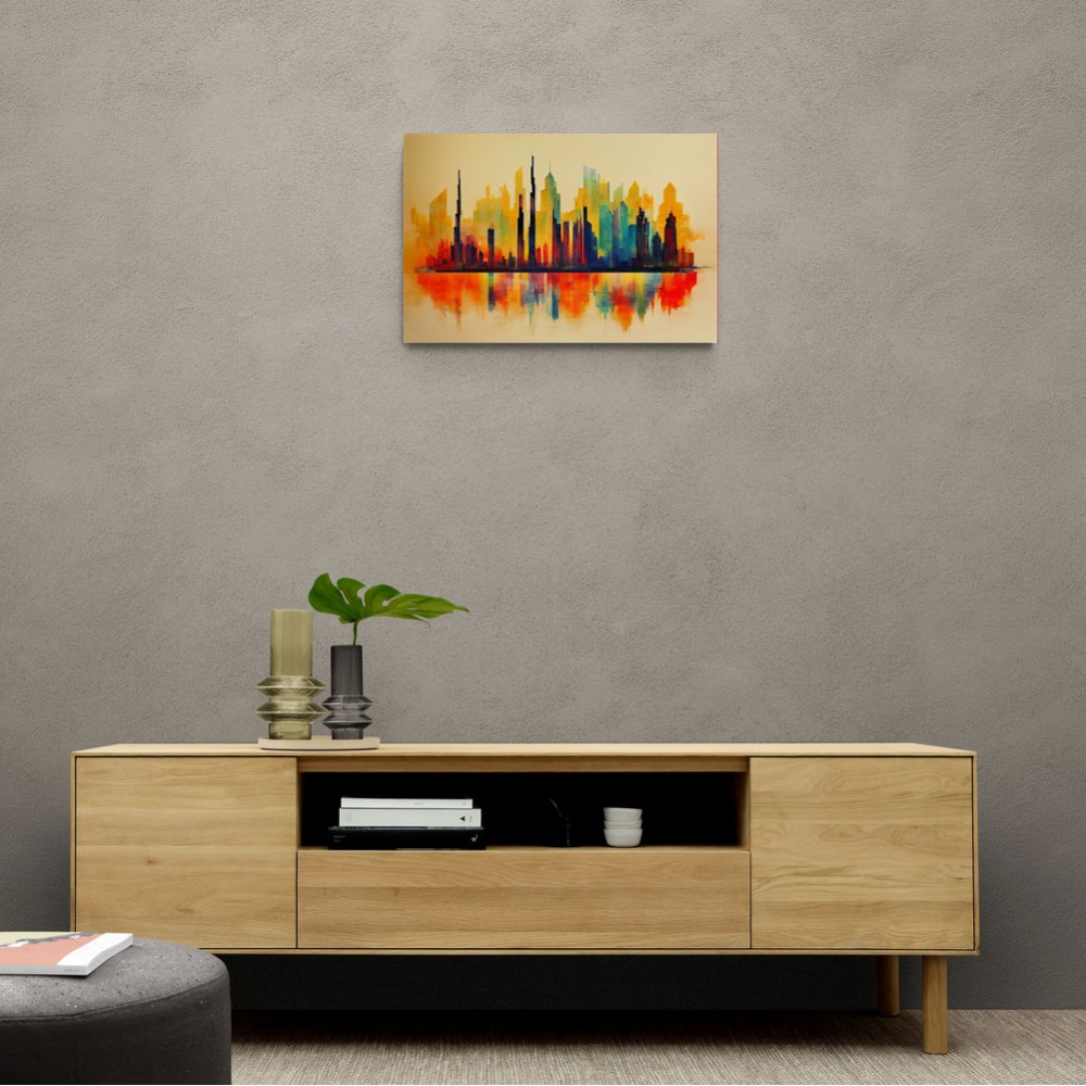 Dubai Skyline Abstract