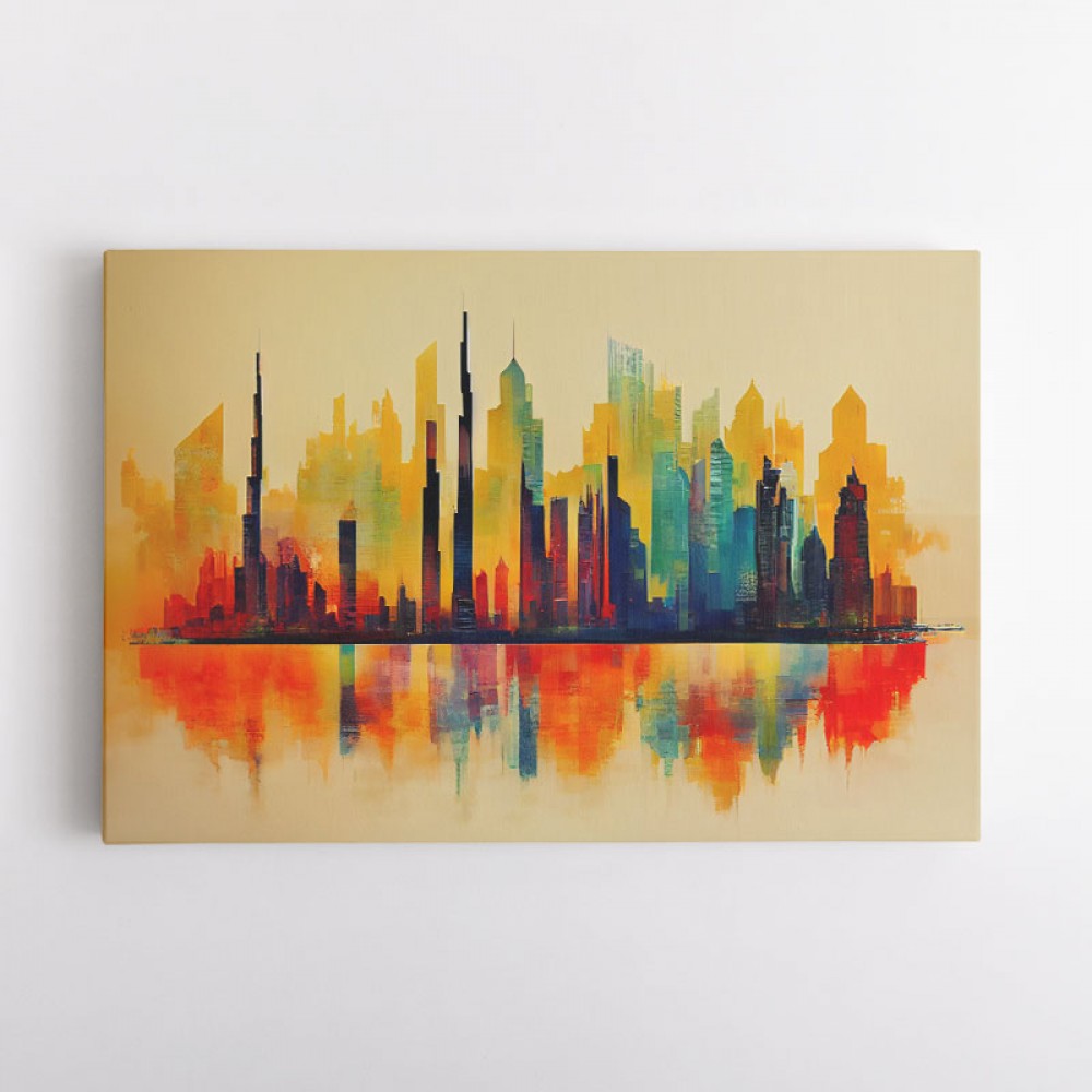 Dubai Skyline Abstract