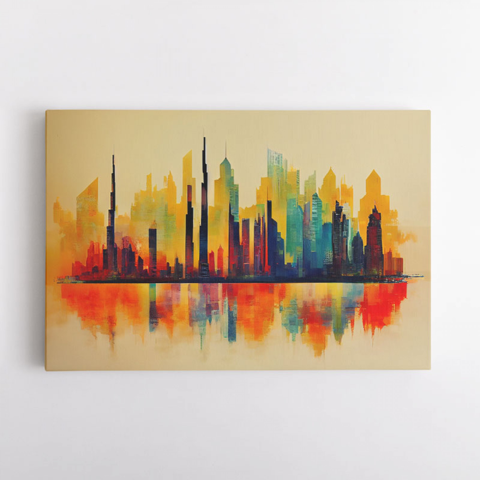 Dubai Skyline Abstract Wall Art