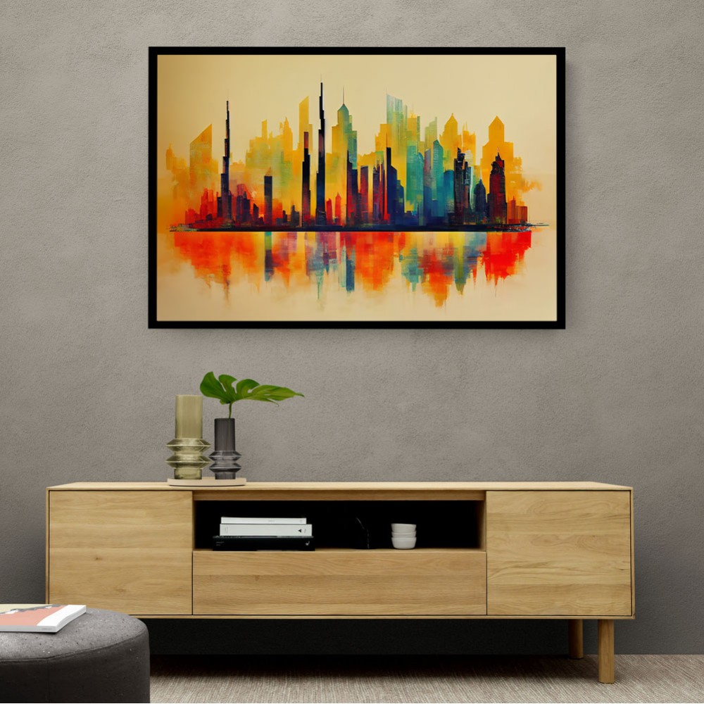 Dubai Skyline Abstract