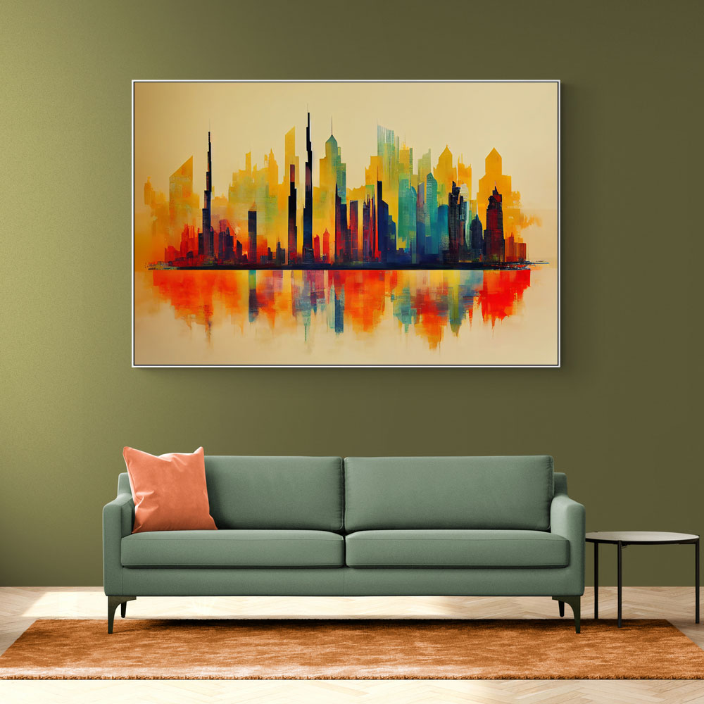 Dubai Skyline Abstract