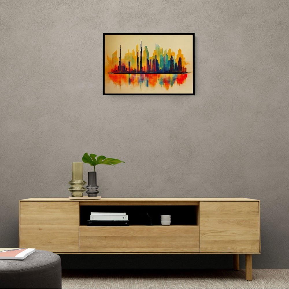 Dubai Skyline Abstract