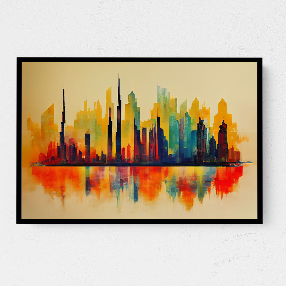 Dubai Skyline Abstract