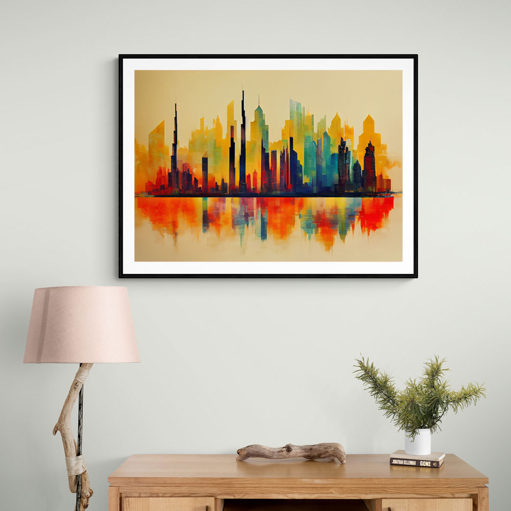 Dubai Skyline Abstract