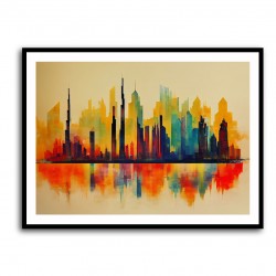 Dubai Skyline Abstract