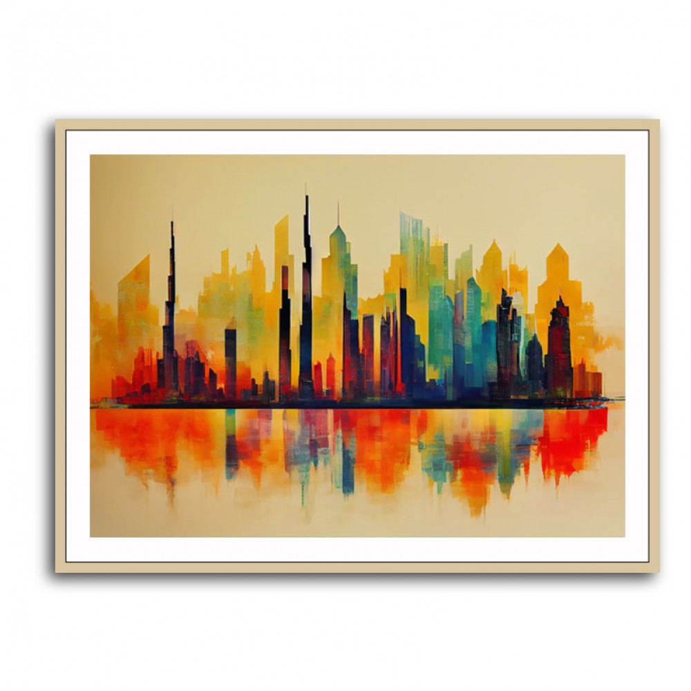 Dubai Skyline Abstract