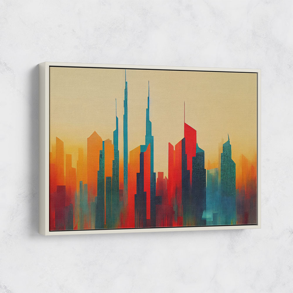 Dubai Skyline Abstract Lines