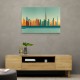 Dubai Skyline Hockney Style