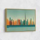 Dubai Skyline Hockney Style