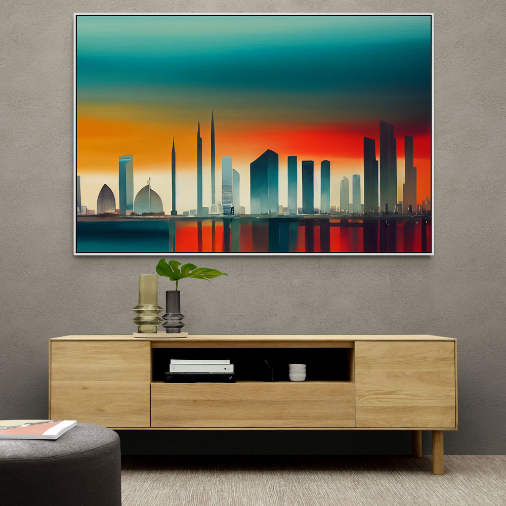 Abu Dhabi Skyline Abstract