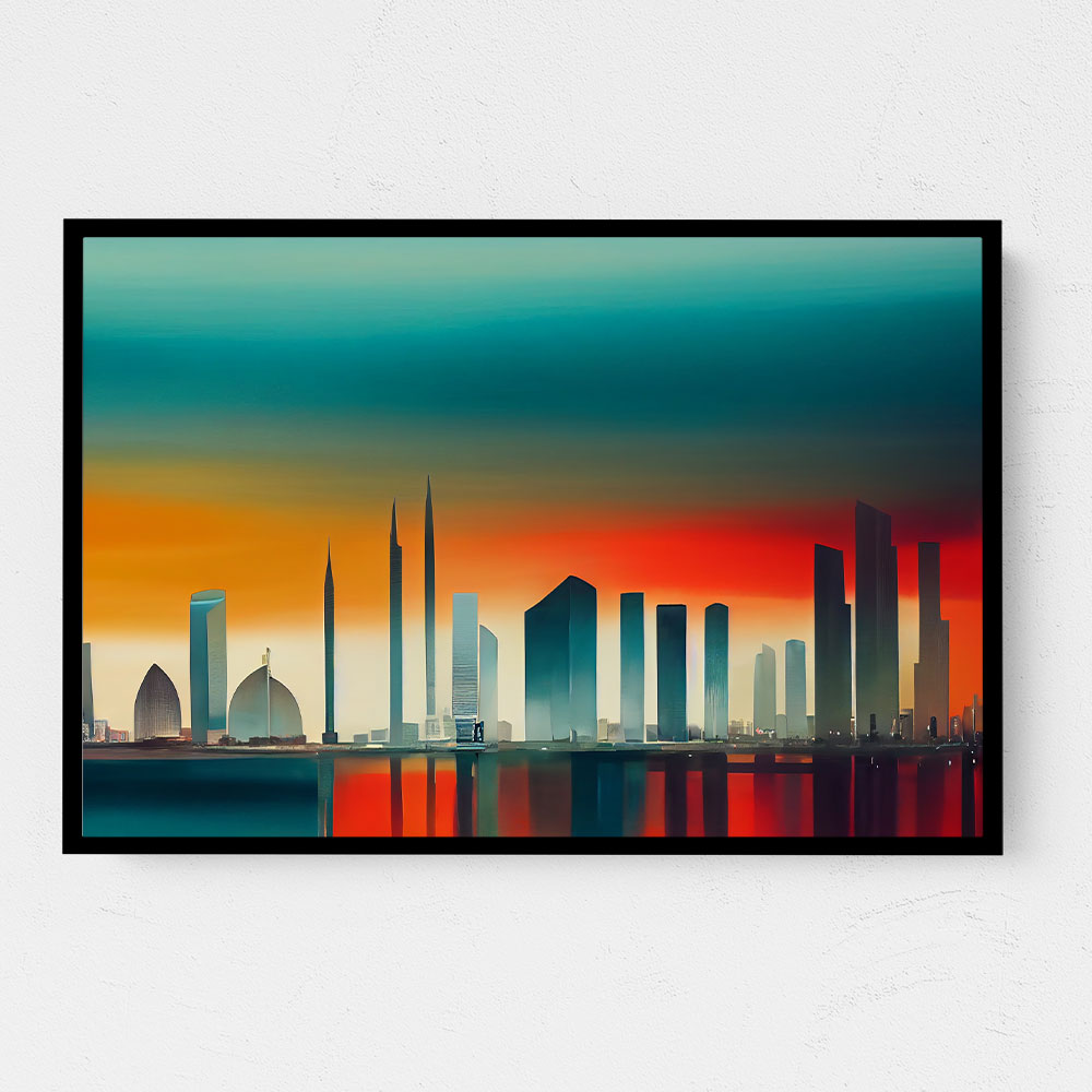 Abu Dhabi Skyline Abstract