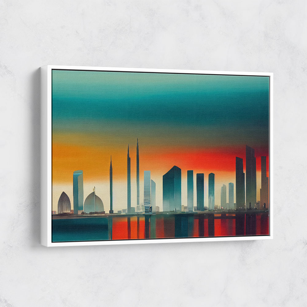 Abu Dhabi Skyline Abstract