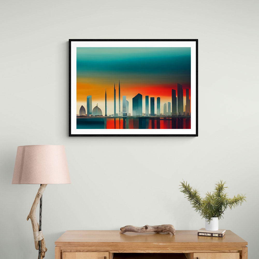 Abu Dhabi Skyline Abstract