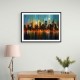 Abstract City Night Skyline