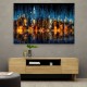 City Of Lights Abstract 2 Skyline Wall Art