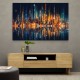 City Of Lights Abstract Skyline Wall Art