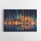 City Of Lights Abstract Skyline Wall Art