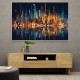 City Of Lights Abstract Skyline Wall Art