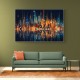 City Of Lights Abstract Skyline Wall Art