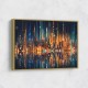 City Of Lights Abstract Skyline Wall Art