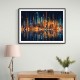 City Of Lights Abstract Skyline Wall Art